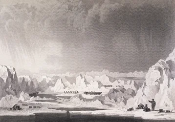 Viajando entre montículos de hielo, de 